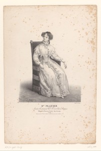 Portret van Félicité Pradher als Princesse Louise in de opera La neige