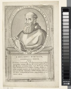 Portret van Felipe Porcacci, 42ste Minister Generaal van de franciscaner orde