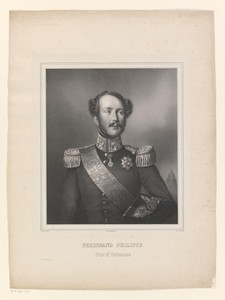 Portret van Ferdinand Filips, hertog van Orleans