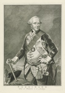 Portret van Ferdinand hertog van Brunswijk-Lüneburg