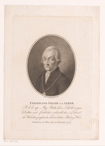 Portret van Ferdinand Joseph Edler von Leber