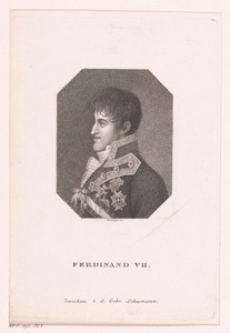 Portret van Ferdinand VII, koning van Spanje