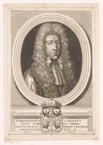 Portret van Ferdinando Carlo Gonzaga, graaf van Mantua en Montferrat