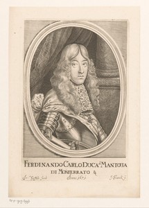 Portret van Ferdinando Carlo Gonzaga, hertog van Mantua en Montferrat