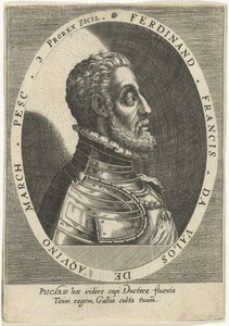 Portret van Fernando Francesco d'Avalos, markies van Pescara