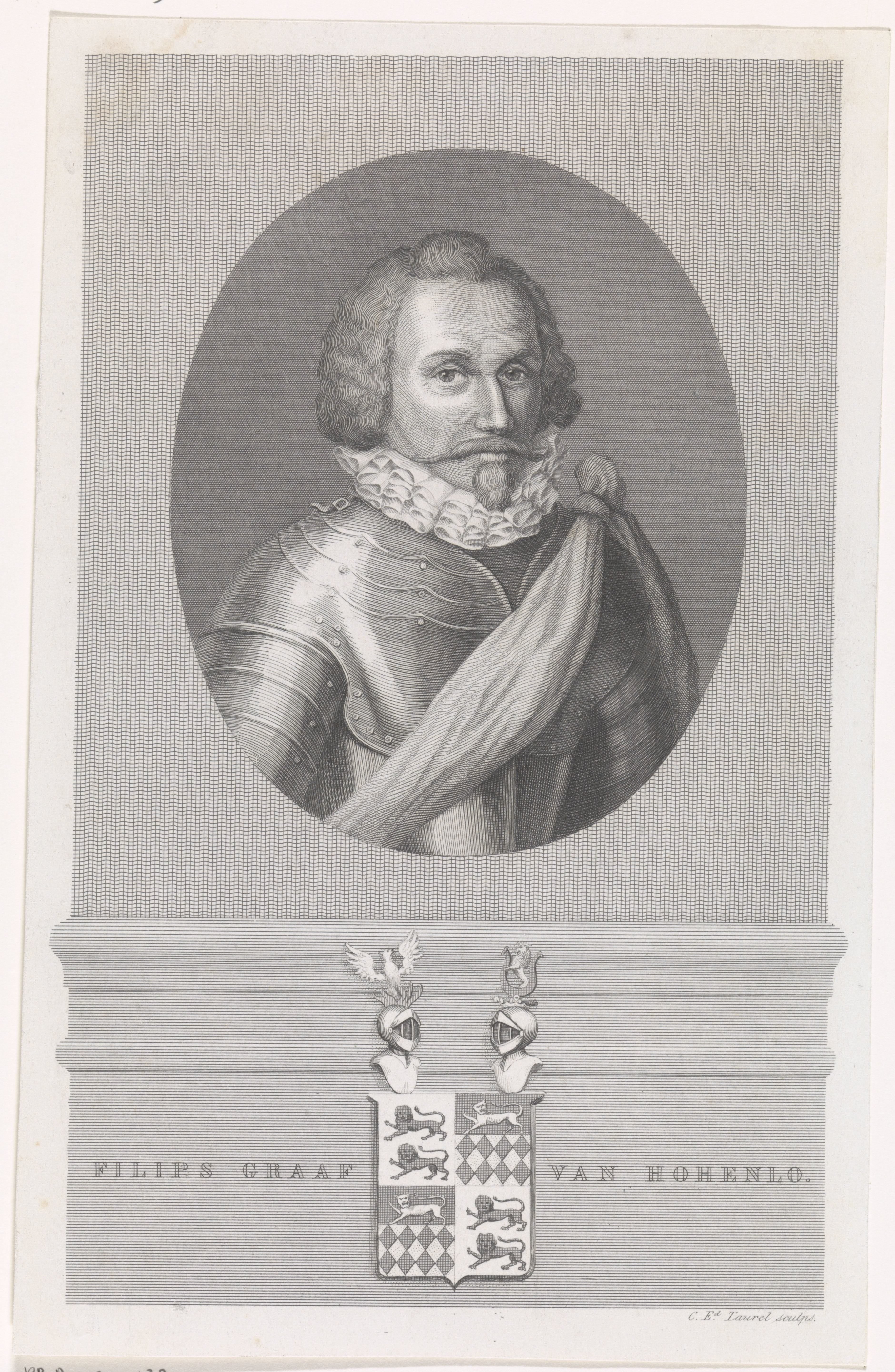 Portret van Filips, graaf van Hohenlohe by Edouard Taurel