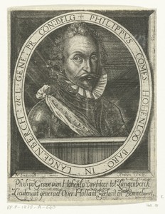 Portret van Filips graaf van Hohenlohe zu Langenburg