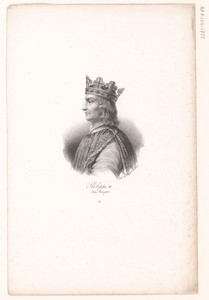 Portret van Filips II van Frankrijk
