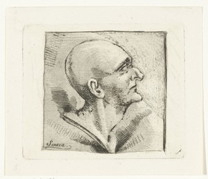 Portret van filosoof, staatsman en toneelschrijver Lucius Annaeus Seneca