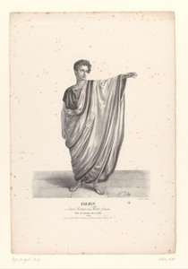 Portret van Firmin als Faustus Sylla in de tragedie Sylla