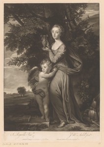 Portret van Frances Anne Greville en Henry Francis Greville als Hebe en Cupido