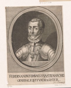 Portret van Francesco Ferdinando d'Avalos, markies van Pescara en Vasto