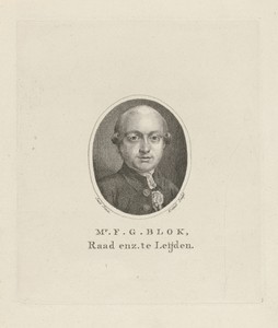 Portret van Franciscus Gualtherus Blok
