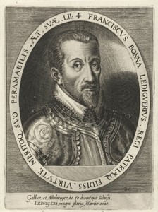 Portret van François de Bonne, hertog van Lesdiguières, op 53-jarige leeftijd