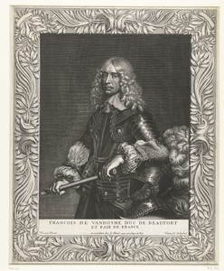 Portret van François de Vendôme hertog van Beaufort