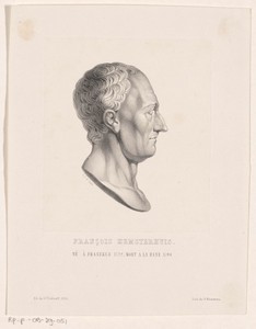 Portret van François Hemsterhuis
