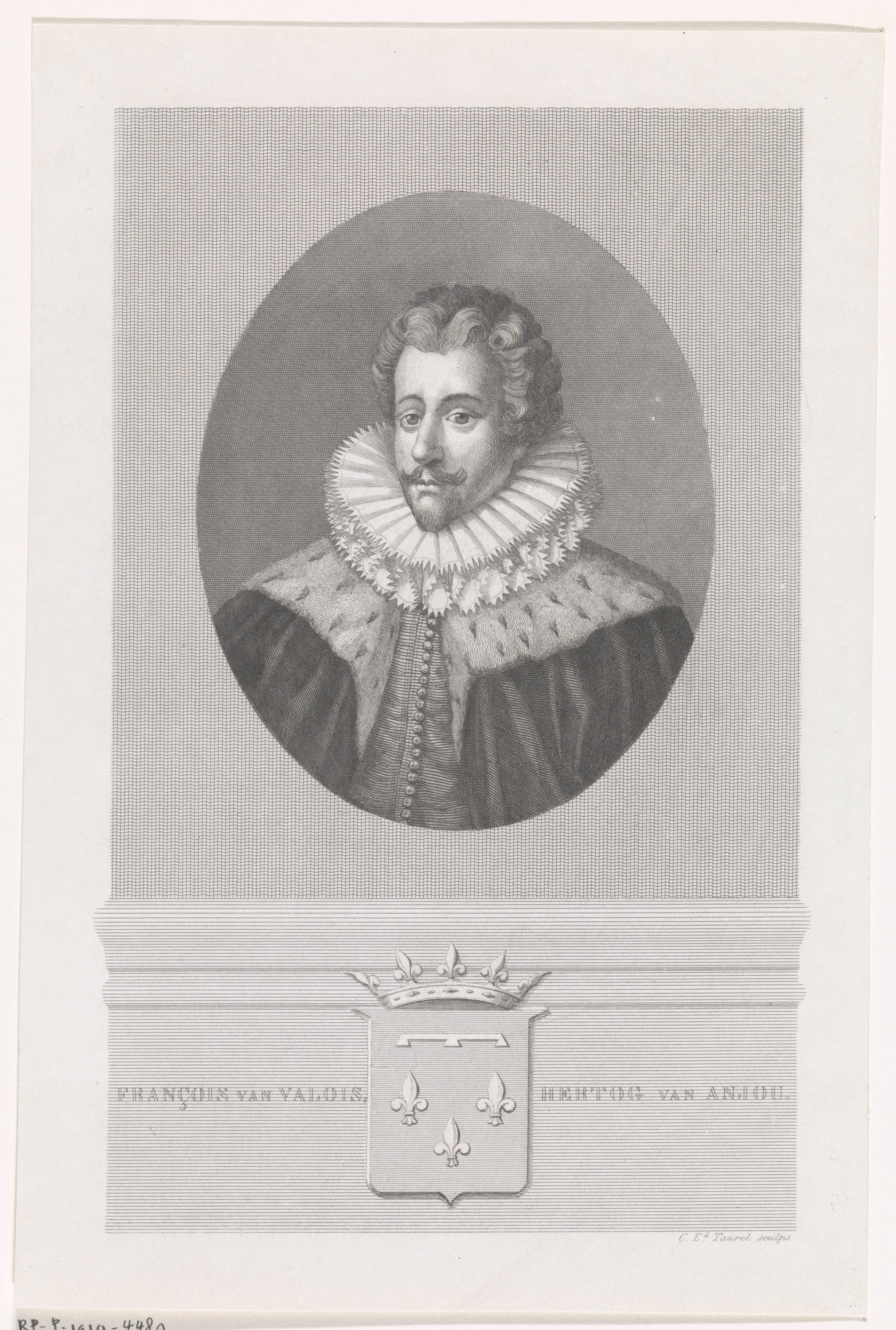 Portret van François-Hercule de Valois, hertog van Anjou by Edouard Taurel