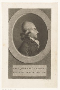 Portret van François-Xavier-Marc-Antoine de Montesquiou-Fézensac