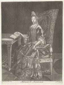 Portret van Françoise d' Aubigny markiezin van Maintenon