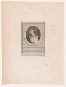 Portret van Françoise-Marguerite de Sévigné