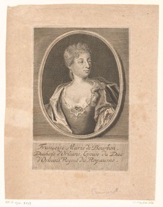 Portret van Françoise Marie de Bourbon