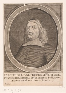 Portret van Frans Egon, graaf van Fürstenberg