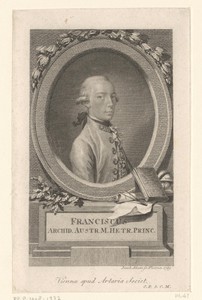 Portret van Frans II van Oostenrijk als aartshertog