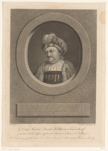 Portret van Frans van Mieris met baret