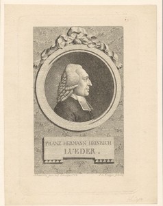 Portret van Franz Hermann Heinrich Lueder