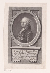 Portret van Franz Jozef I von Liechtenstein