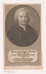 Portret van Franz Nikolaus Lorenz Paul Beck