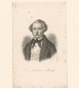 Portret van Franz von Gaudy