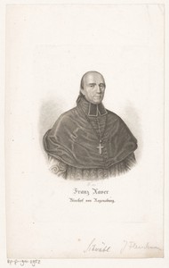 Portret van Franz Xaver van Schwäbl