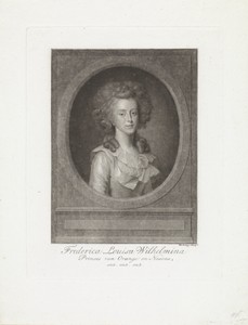 Portret van Frederica Louisa Wilhelmina, prinses van Oranje-Nassau