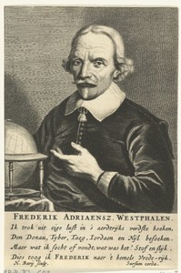 Portret van Frederik Adriaensz. Westphalen op 72-jarige leeftijd