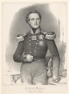 Portret van Frederik August II, koning van Saksen