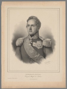 Portret van Frederik August II, koning van Saksen