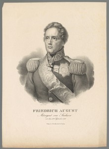 Portret van Frederik August II van Saksen