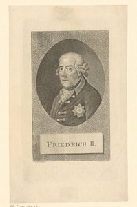 Portret van Frederik de Grote