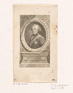 Portret van Frederik de Grote