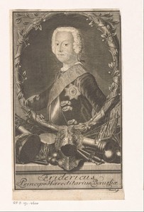 Portret van Frederik de Grote als kroonprins