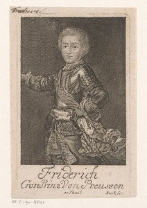 Portret van Frederik de Grote als kroonprins van Pruisen