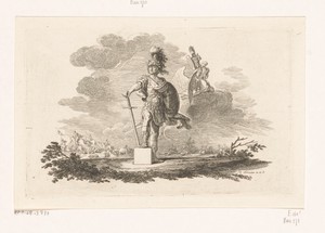 Portret van Frederik de Grote als Romeins keizer