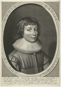 Portret van Frederik Hendrik van de Palts, zoon van de Koning van Bohemen op 15-jarige leeftijd