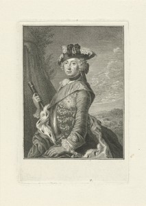 Portret van Frederik II de Grote, koning van Pruisen