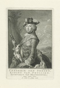 Portret van Frederik II de Grote, koning van Pruisen