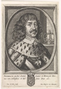 Portret van Frederik III, koning van Denemarken en Noorwegen