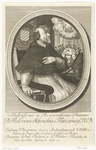 Portret van Frederik Schenk van Toutenburg, aartsbisschop van Utrecht