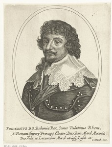 Portret van Frederik V, keurvorst van de Palts in ovaal