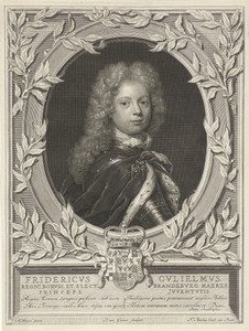Portret van Frederik Willem I, koning van Pruisen als kroonprins